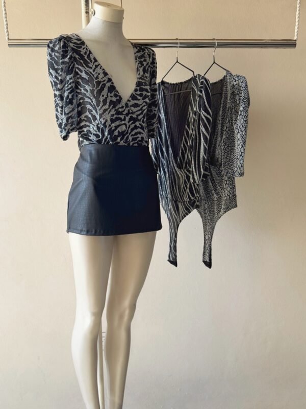 BODY MC FRUNCE HOMBROS LUREX ESTAMPADO