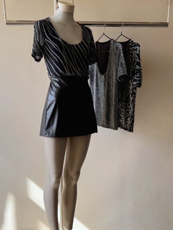 REM MC TUL LUREX ESTAMPADO CUELLO CAVADO