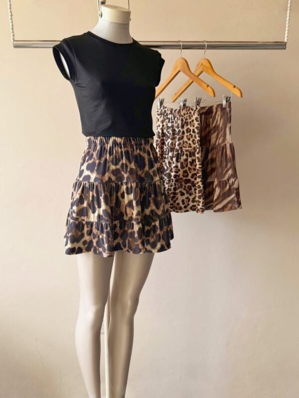 POLLERA PAISANA CORTA SLINKY ESTAMPADO