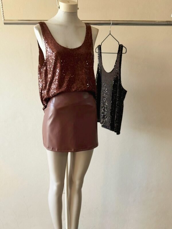 MUSCULOSA EVASE LENTEJUELAS