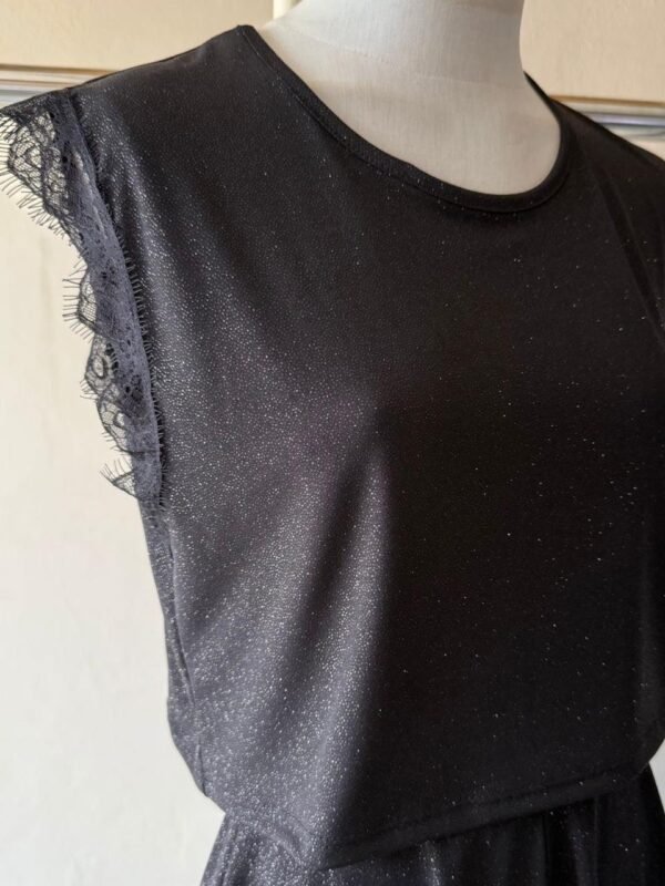 Alternative view of MUSC CORTA GLITTER CON PUNTILLA