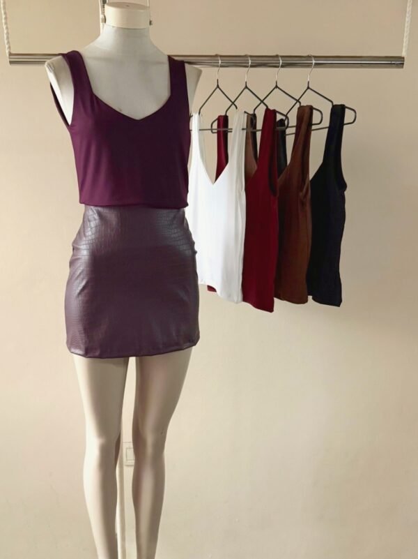 MUSCULOSA CORAZON MODAL GAMUZADO