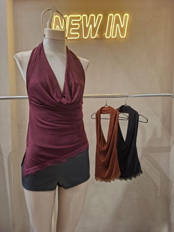 TOP BUCHE SLINKY CON PUNTILLA