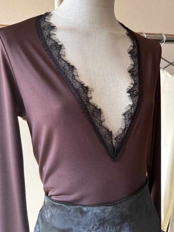 Alternative view of BODY ML ESCOTE V PUNTILLA MICROFIBRA