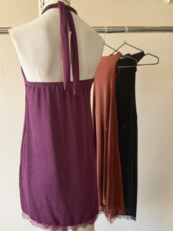 Alternative view of VESTIDO PARA ATAR CUELLO SLINKY PUNTILLA