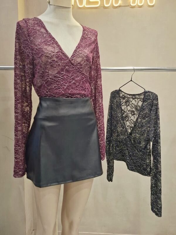 REM ML CRUZADA ENCAJE LUREX