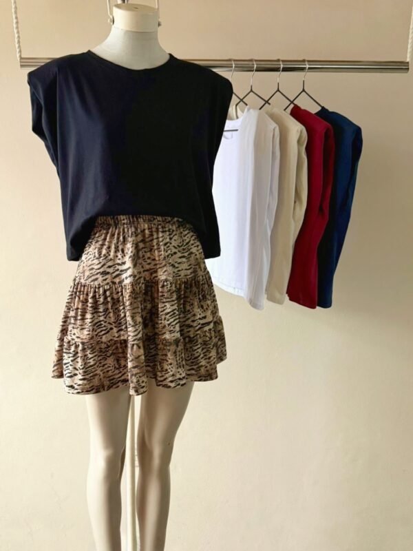 REM HOMBRERAS CUELLO REDONDO ALGODON