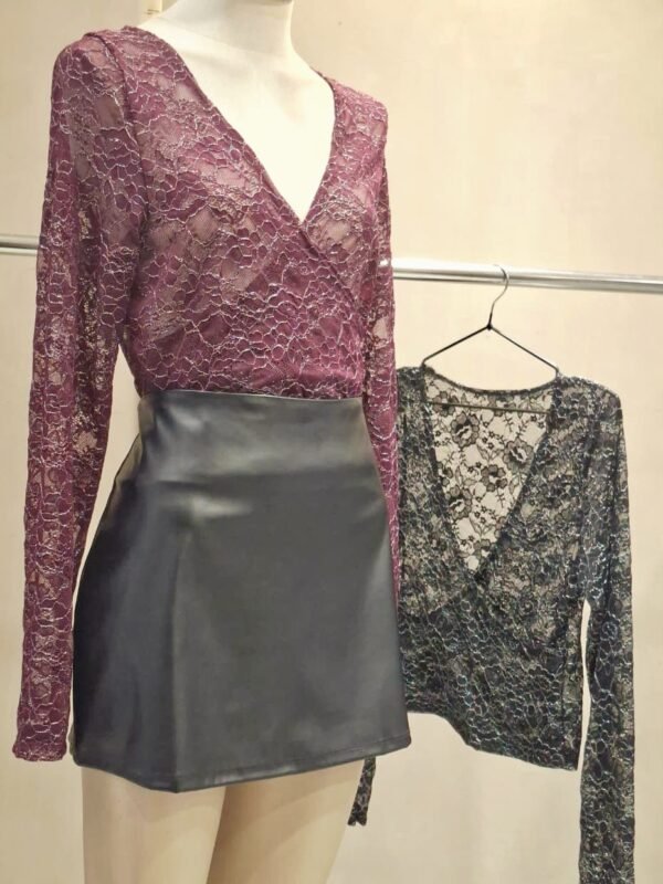 Alternative view of REM ML CRUZADA ENCAJE LUREX