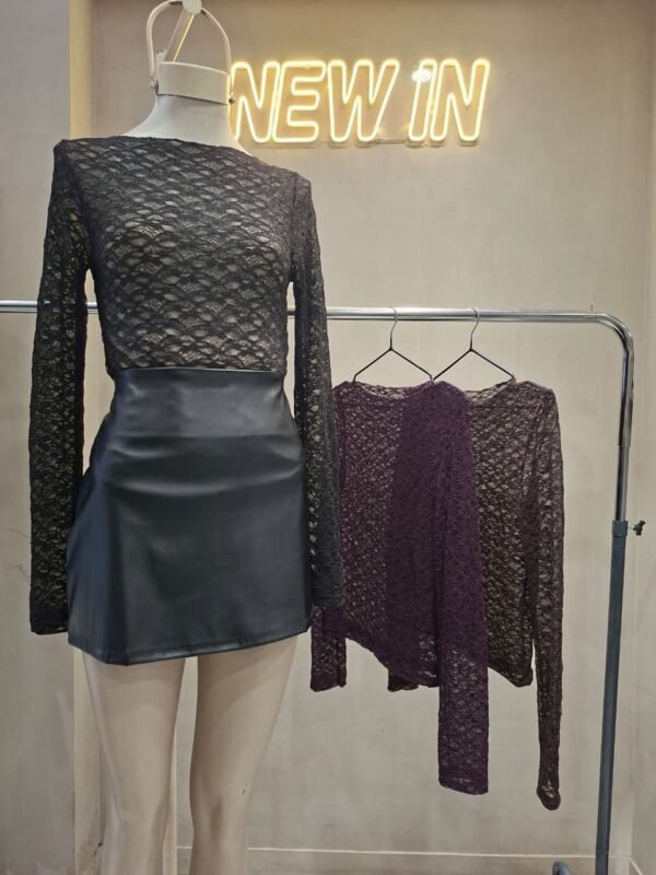 REM ML CUELLO BOTE ENCAJE