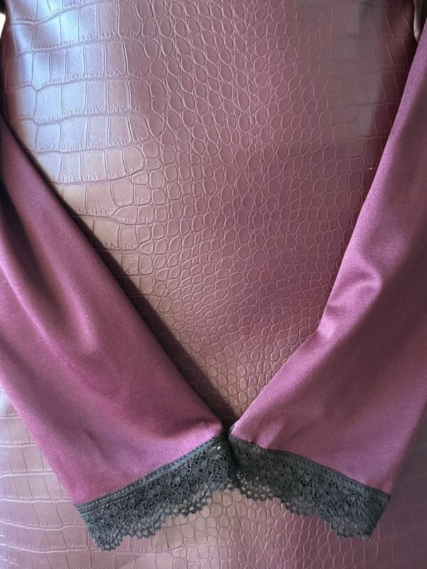 Alternative view of BODY ML MICROFIBRA CON PUNTILLA