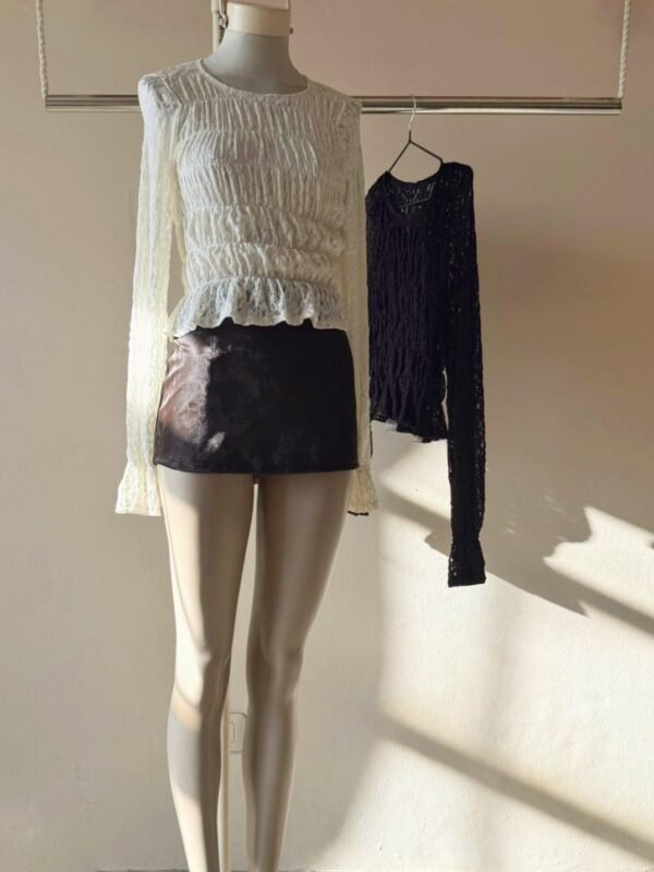 TOP ML ENCAJE NIDO DE ABEJA