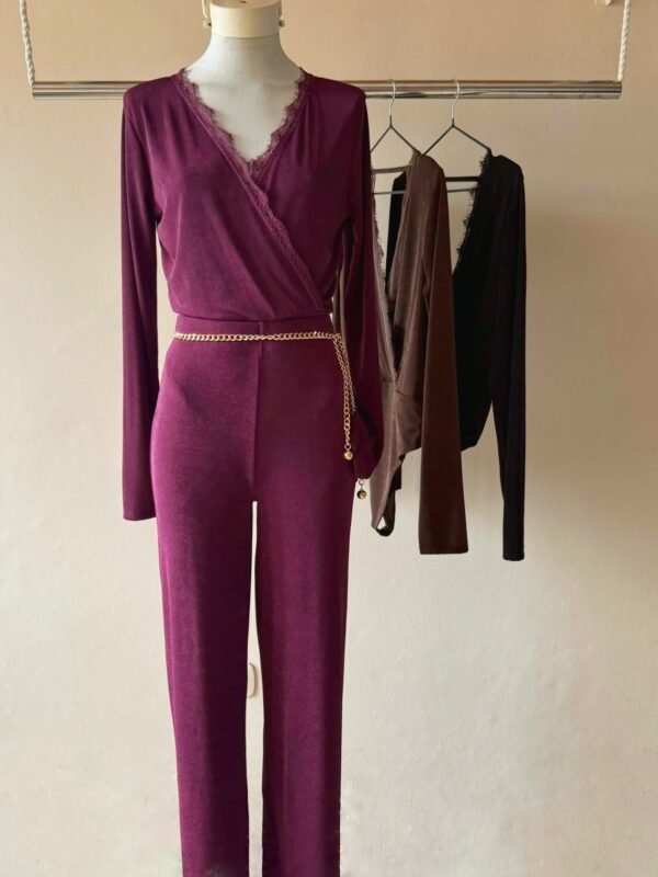 BODY ML CRUZADO PUNTILLAS SLINKY
