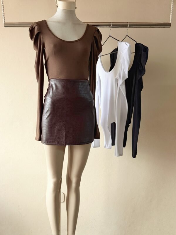 BODY ML PRINCESA GAMUZADO