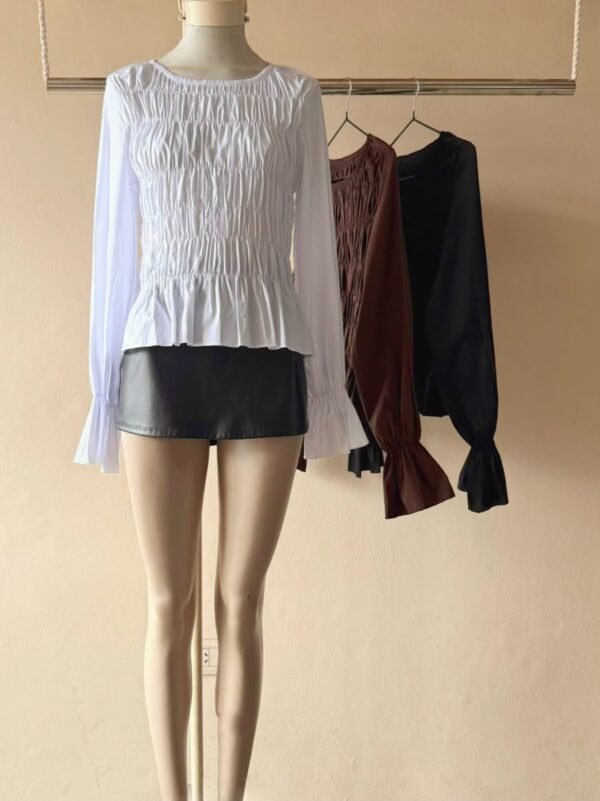 TOP ML NIDO DE ABEJA POPLIN