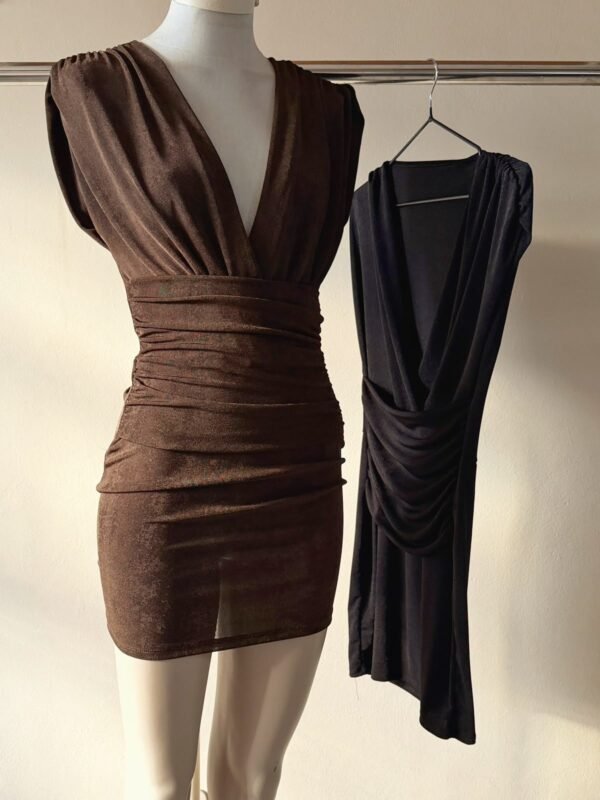 Alternative view of VESTIDO CRUZADO SLINKY CON FAJA