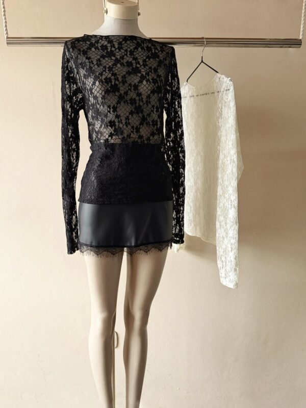REM ML CUELLO BOTE ENCAJE GROIX