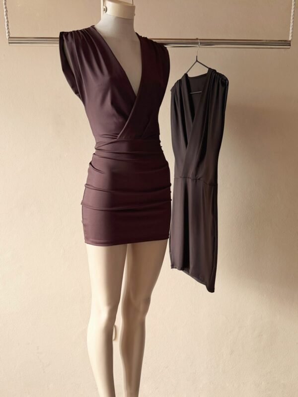 VESTIDO CRUZADO MICROFIBRA
