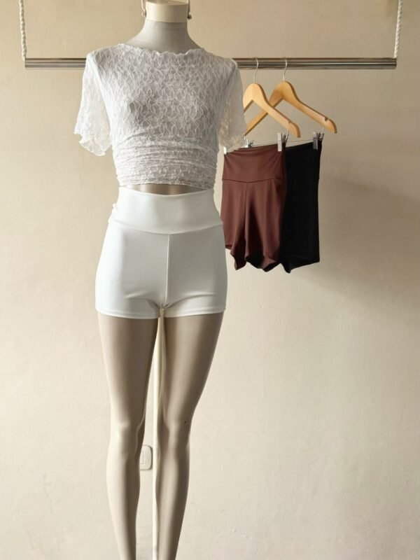 SHORT CINTURA ANCHA MICROFIBRA
